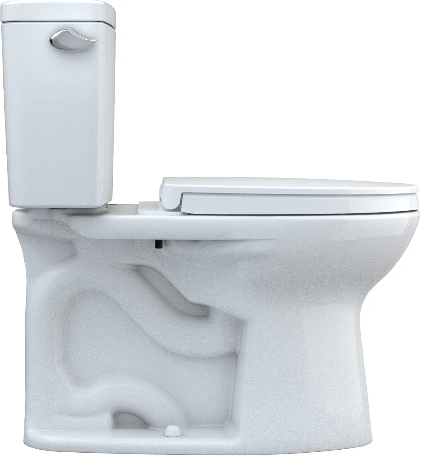 Drake Two-Piece Elongated 1.28 GPF TORNADO FLUSH Toilet with CEFIONTECT and SoftClose Seat WASHLET+ Ready