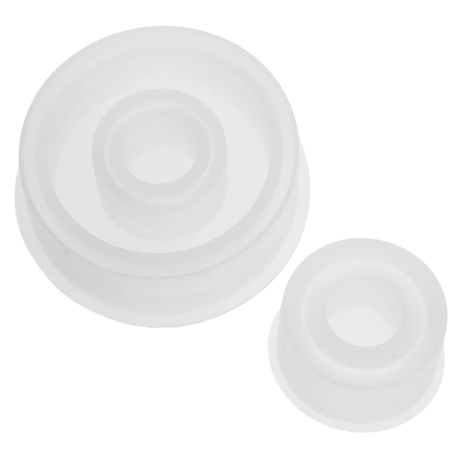 

2pcs Crystal Resin Mold For Epoxy Wax Plaster Diy Crafts Heat Resistant Pillar Holder Tealight Candlestick Casting Mould