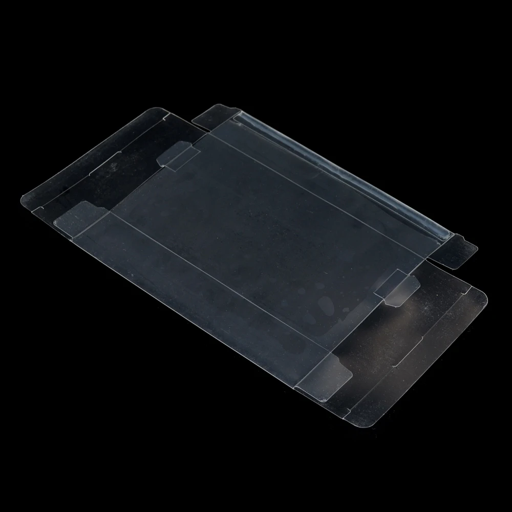 High Quality  Clear transparent for SNES For N64 Game box Protector Case CIB games plastic PET Protector for  game boxes