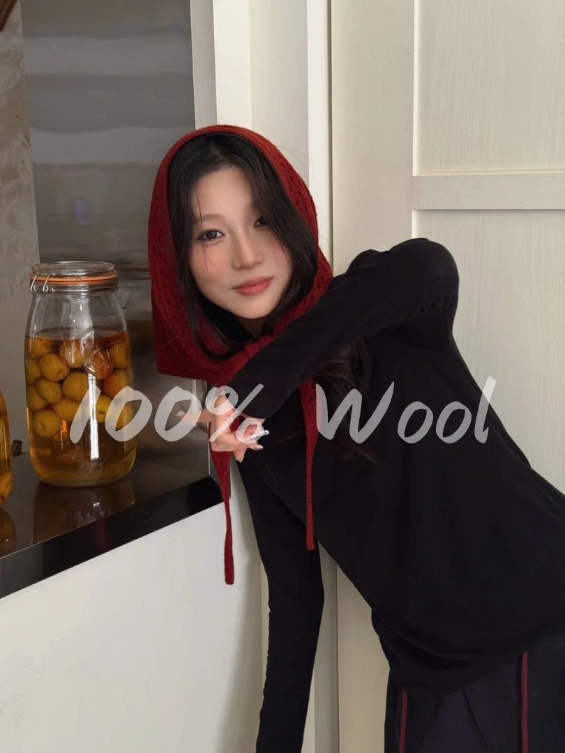 

100% шерсть, женский вязаный ажурный треугольный шарф, зимние теплые шали, шейный платок, роскошные накидки, пашмина, кашемир Bufanda