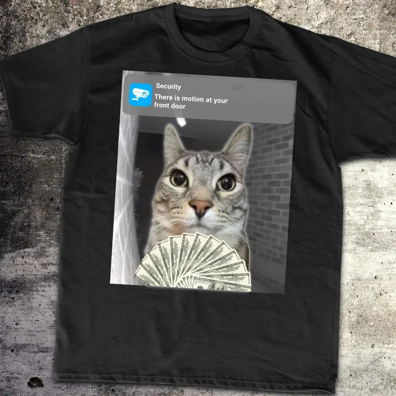 Ring Cat with Motion Meme Shirt, Cursed Cat, Funny Meme Shirt, Ironic Shirt, Cat Lover Gift, Oddly Specific, Unhinged Shirt
