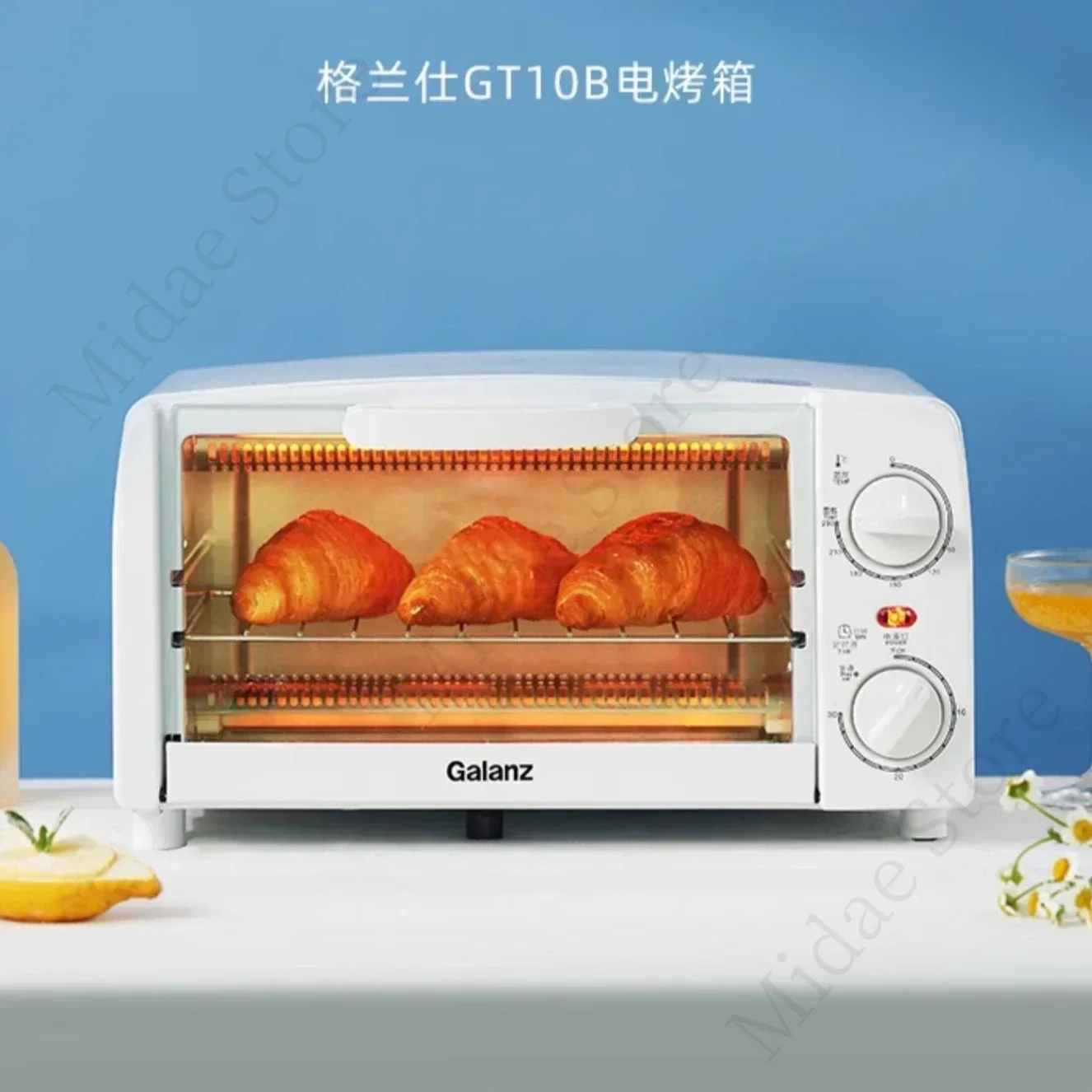 

Household 10L Oven - Baking Temperature Control, Multifunctional, Fully Automatic, Small Mini Toaster Oven