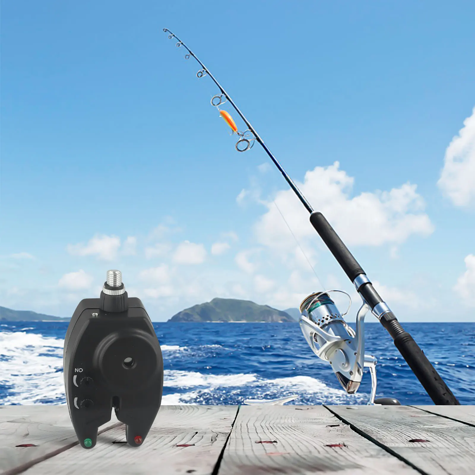 

Сигнализация поклевки, колокольчик, цвет черного карпа, сигнализация для ловли карпа, визуальная сигнализация, водонепроницаемый, простой в установке индикатор ночной рыбалки, ловля карпа