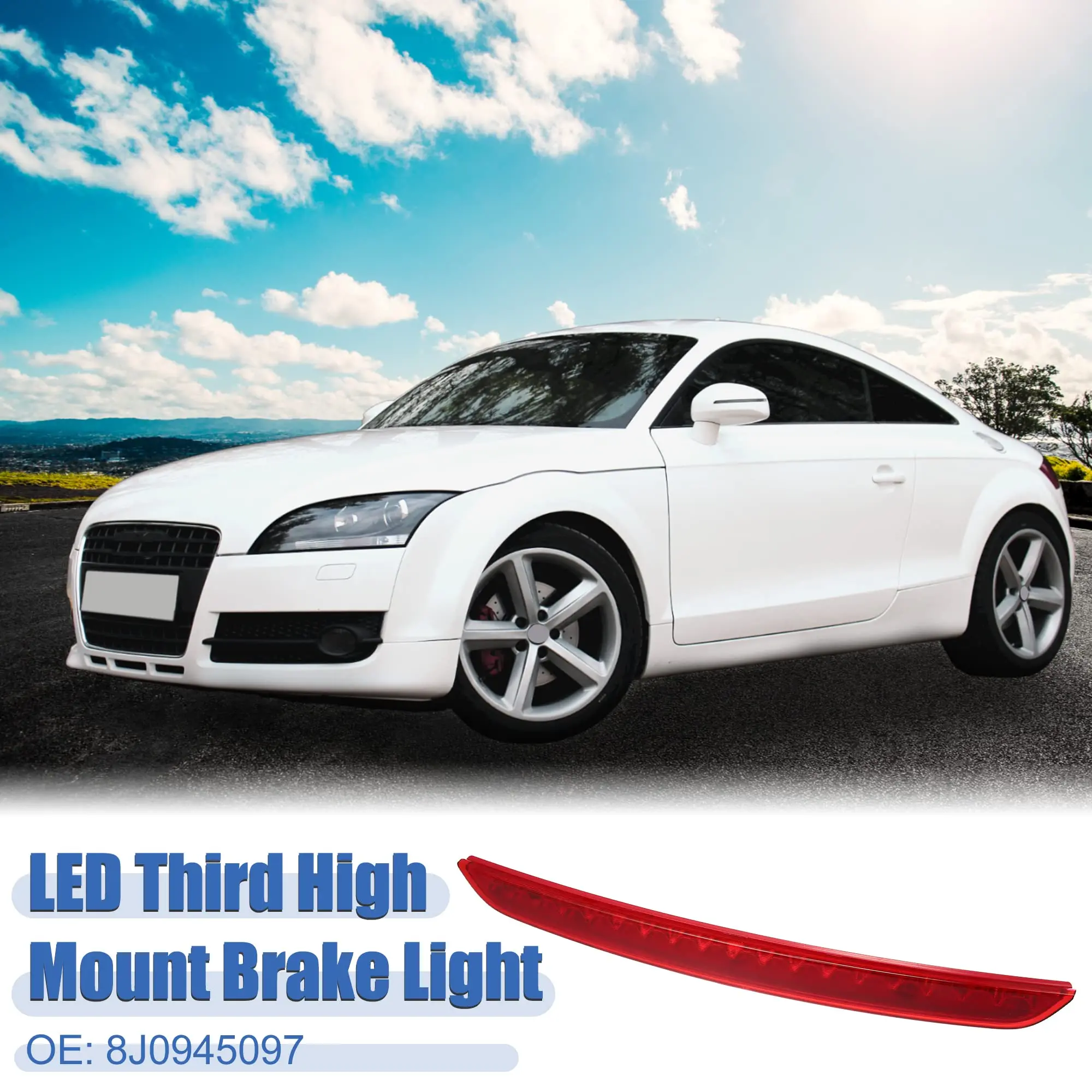 Rear Tail 3rd Third Brake Light For Audi TT 8J MK2 2007 2008 2009 2010 2011 2012-2014 LED High Mount Level Brake Lamp 8J0945097