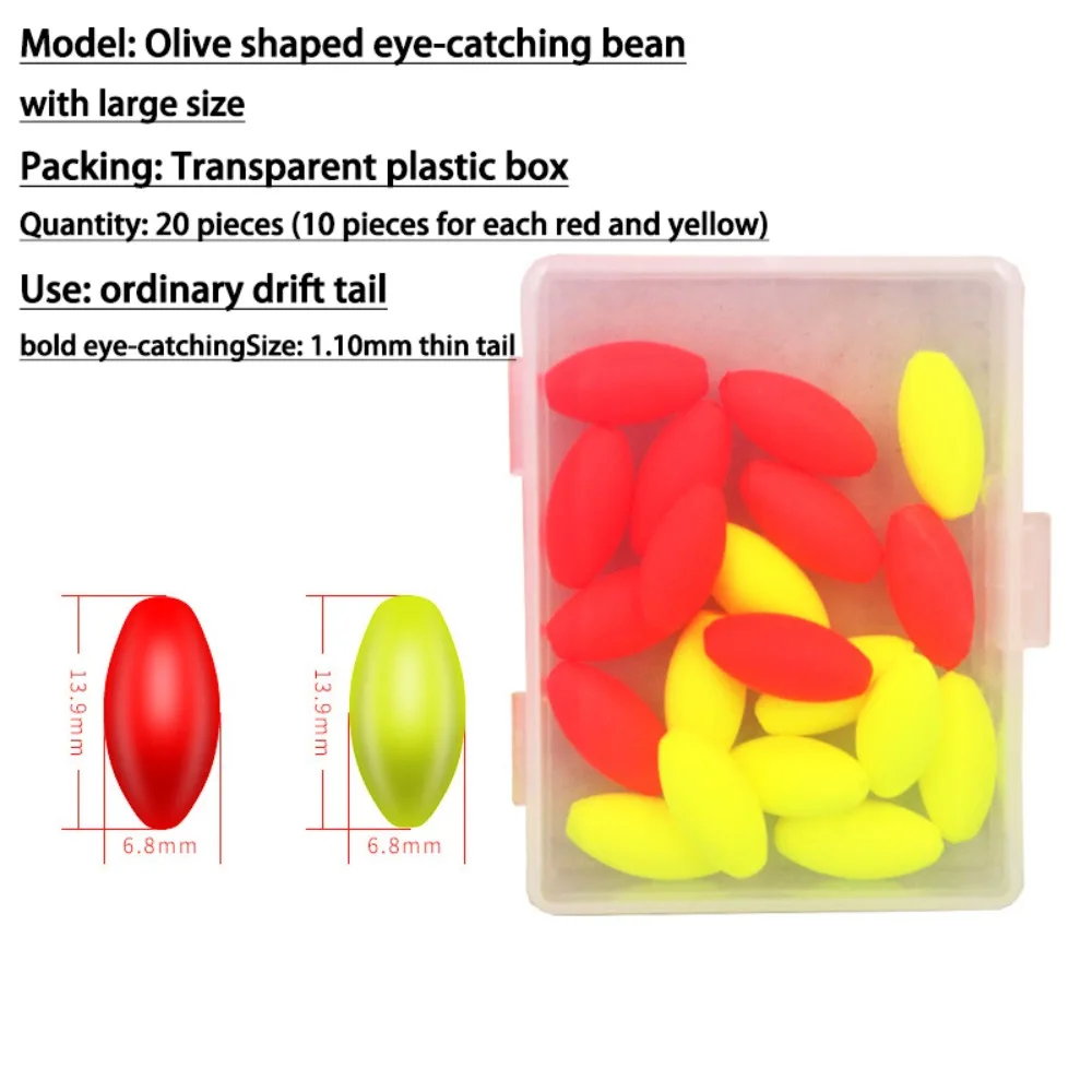 Fishing Floating Bobbers Fluorescent Drift Ball Foam Strike Indicator Fishing Float Buoyancy Balls Fishing Accessories image 3