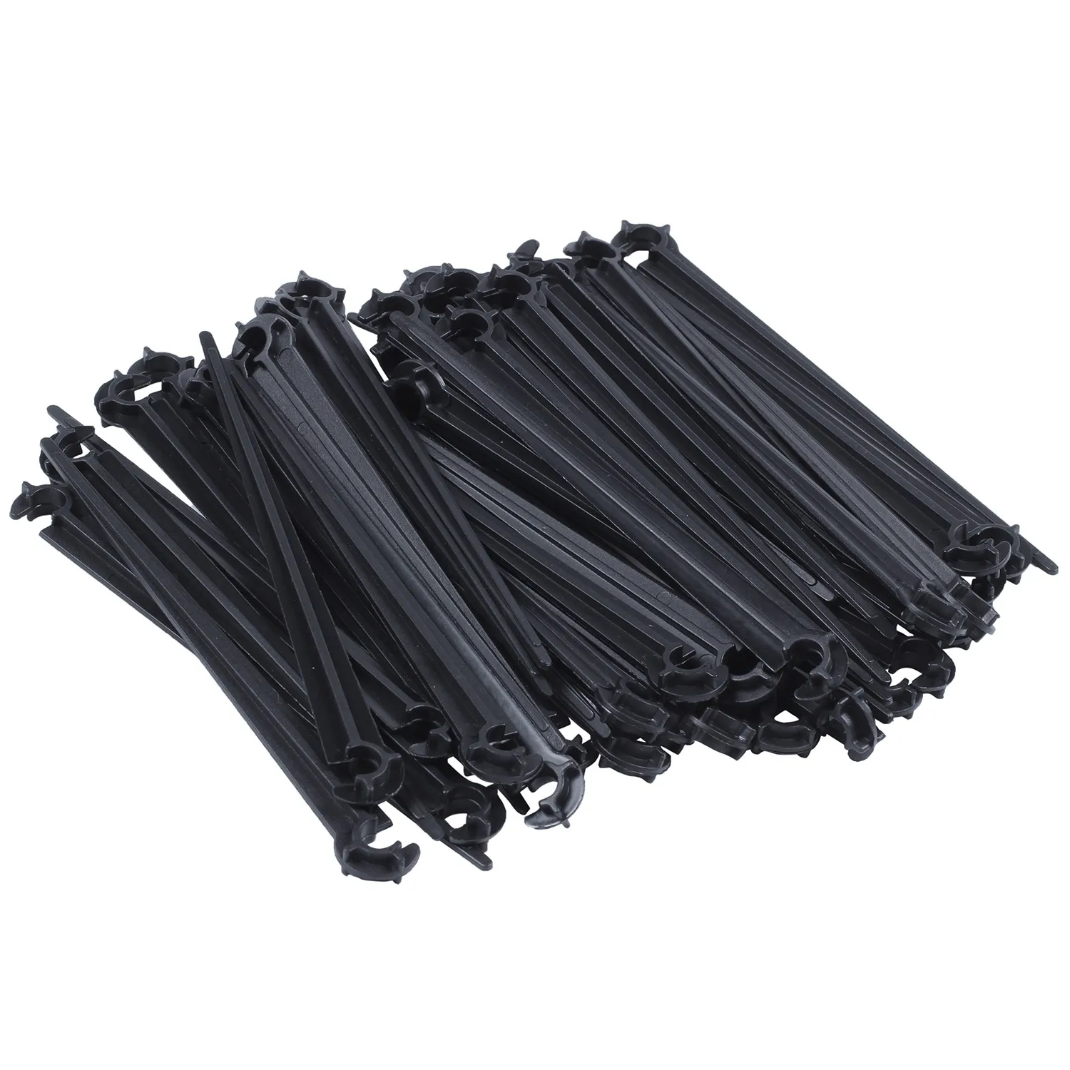 50Pcs C-Shaped Garden 4 / 7mm Drip Irrigation Pipe Bracket Bracket Fixed Rod Drip Irrigation Irrigation Fittings