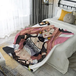 Anime Zenless Zone Zero Von Lycaon Nicole Demara Nekomiya Mana Cosplay Fan Halloween Xmas Air-conditioning Quilt Flannel Blanket