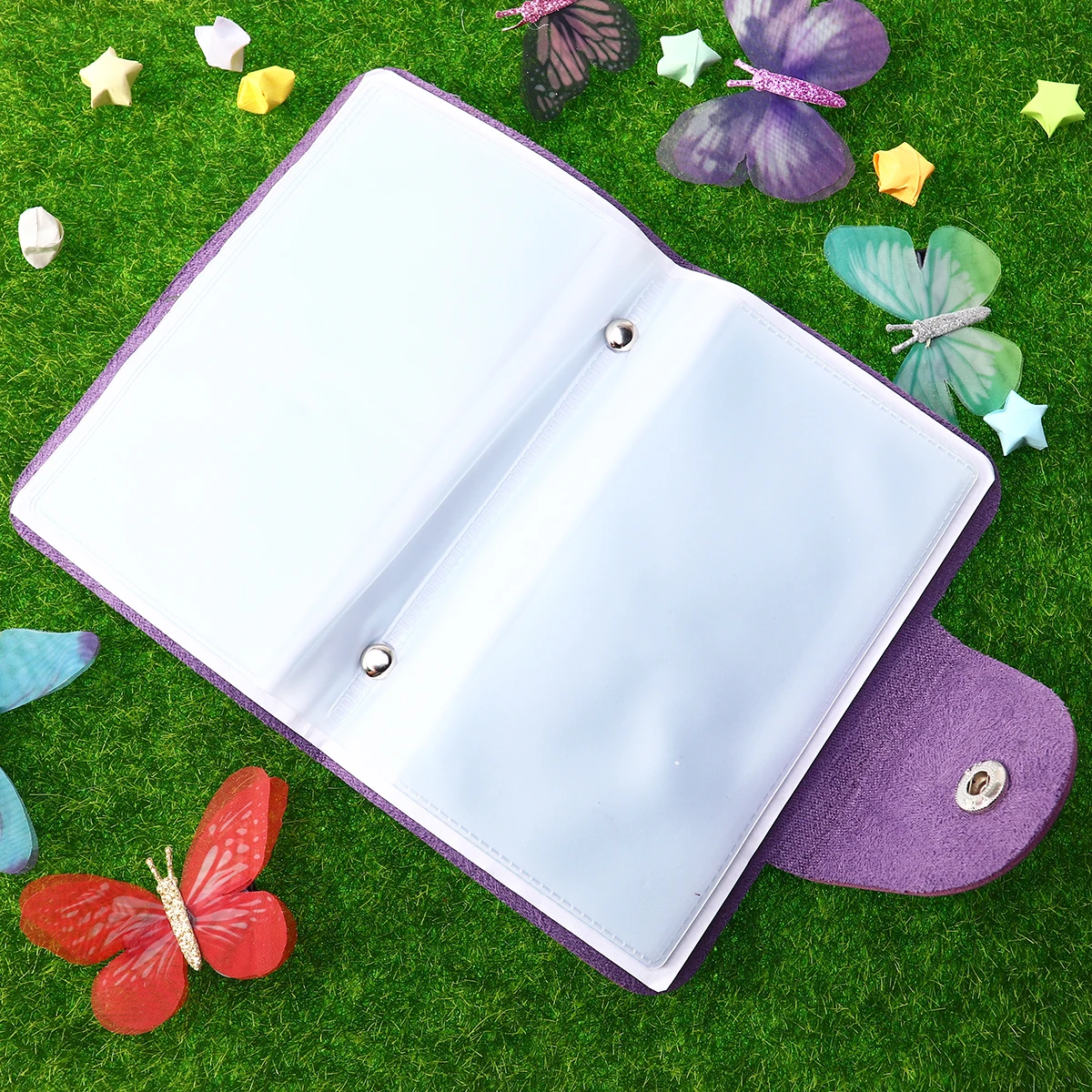 

Nail Stamping Plates Holder Slim Design with Slots for Standard Art Plates 3D Stickers Organizer Cards Bag Accessories