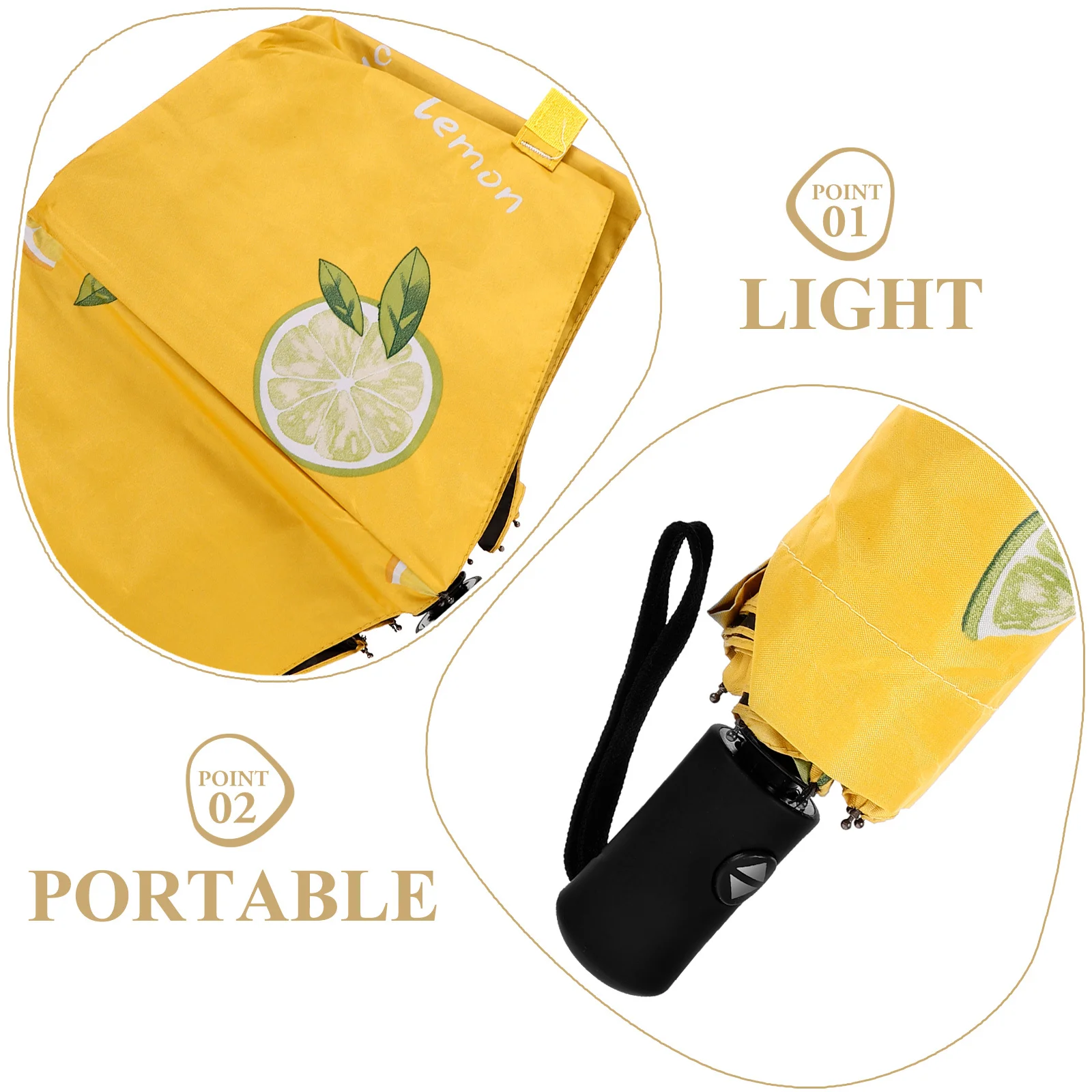 

Travel Folding Umbrella Automatic Sun Rain Folding Umbrella Lightweight Compact Portable Outdoor Rain Umbrellas