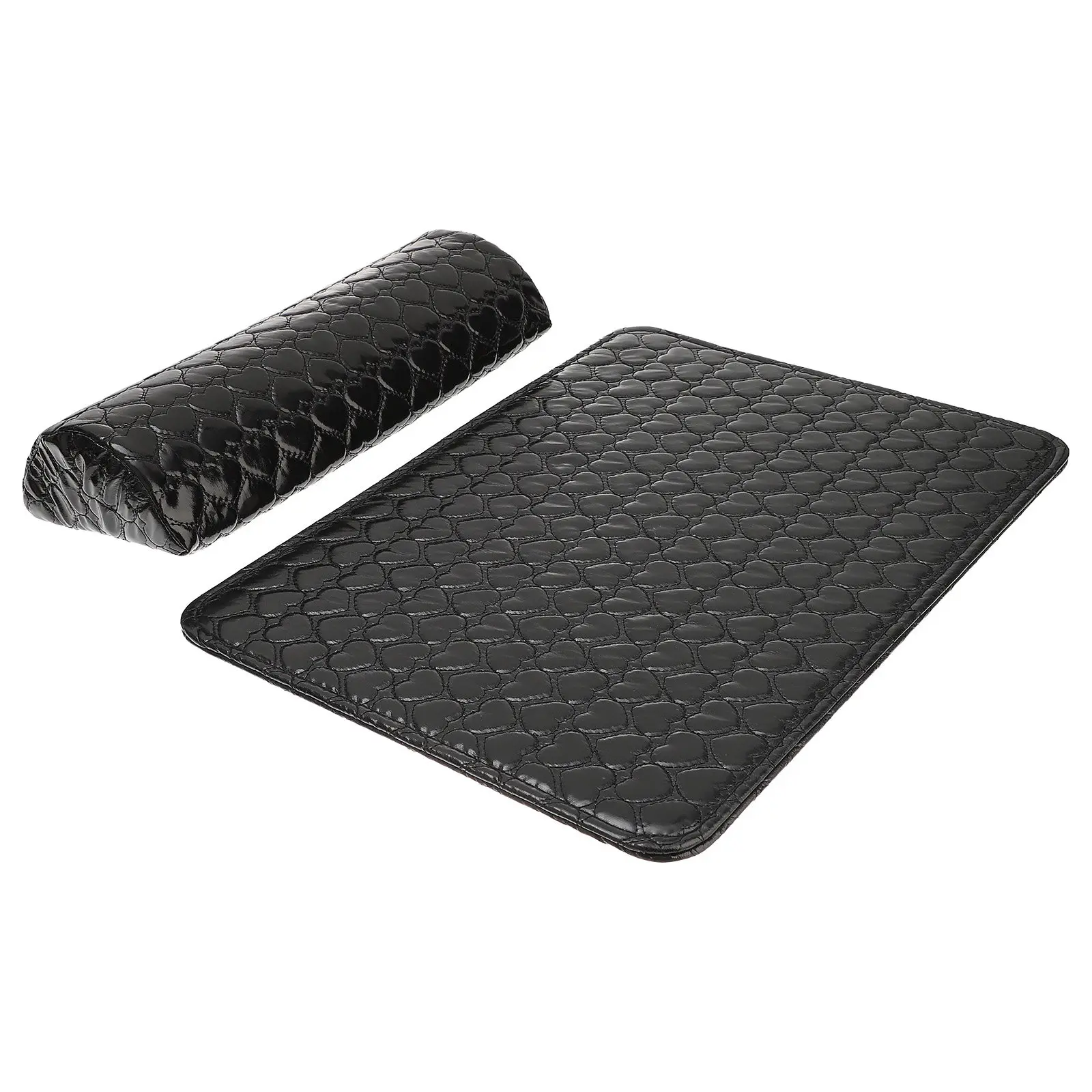 1Set PU Nail Art Hand Rest Cushion Black Foldable Manicure Mat Soft Comfortable Supplies