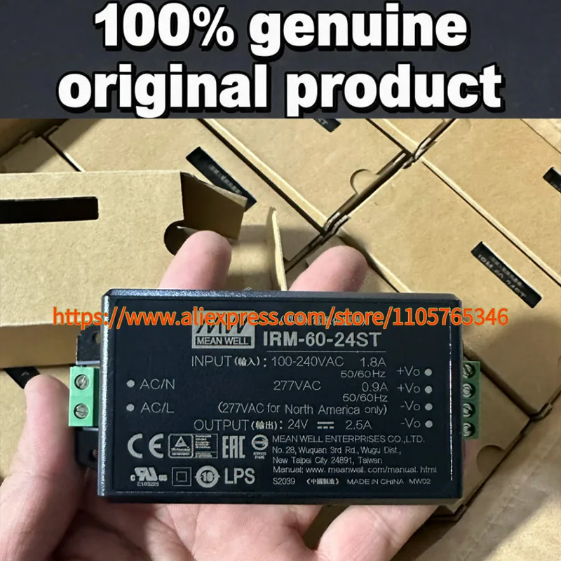 1pcs IRM-60-24ST 100% Original MW 60W 24V 2.5A Switching Power Supply