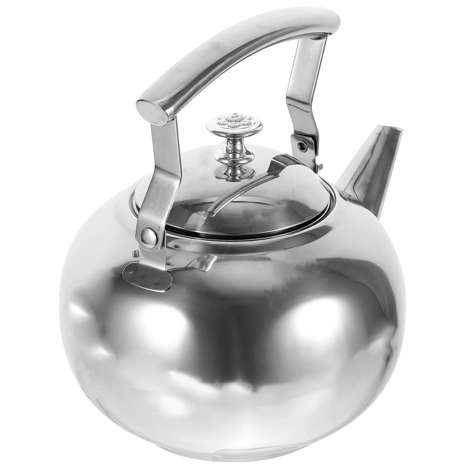 

Pot Cold Resistant Kettle Whistling Teakettle Stainless Steel Outdoor with Strainer Water Boiling Heating for Gas Stove