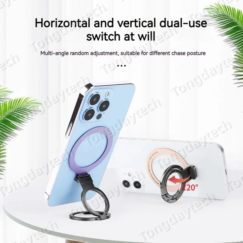 Soporte de anillo Universal para iPhone 15 14 Pro Max soporte magnético para coche soporte giratorio para teléfono trasero