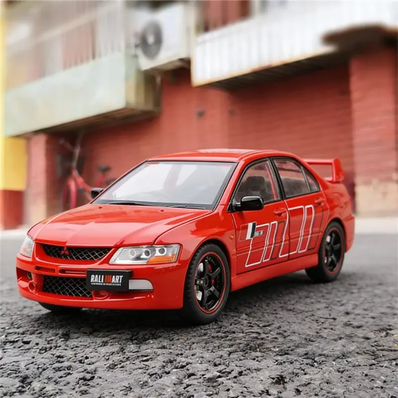 

1:24 Mitsubishi Lancer Evolution EV09 Alloy Sports Car Model Diecasts Track Racing Car Vehicles Model Sound Light Kids Toys Gift