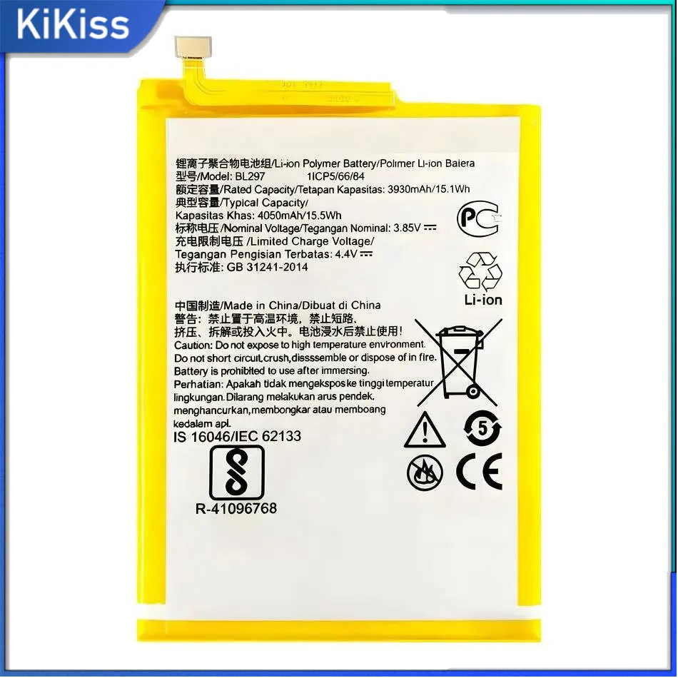 

Mobile Phone Battery BL297 Long-Lasting Performance 4050Mah For Lenovo K5 Pro L38041 Z6 Lite