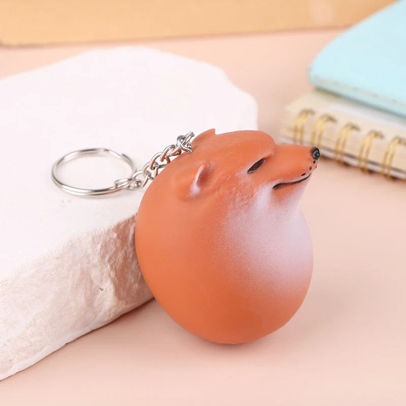 Creative Dog Egg Keychain Brinquedo bonito da decoração Pingente de saco do telefone do carro, ornamento do presente