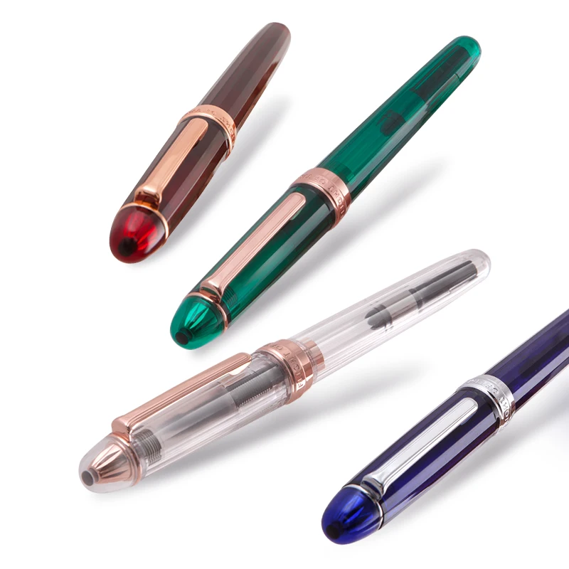 Natami Fountain Pen Fine Nib Gold Trim Smooth Writing Refillable Ink Converter Luxury Gift Office Business view 5
