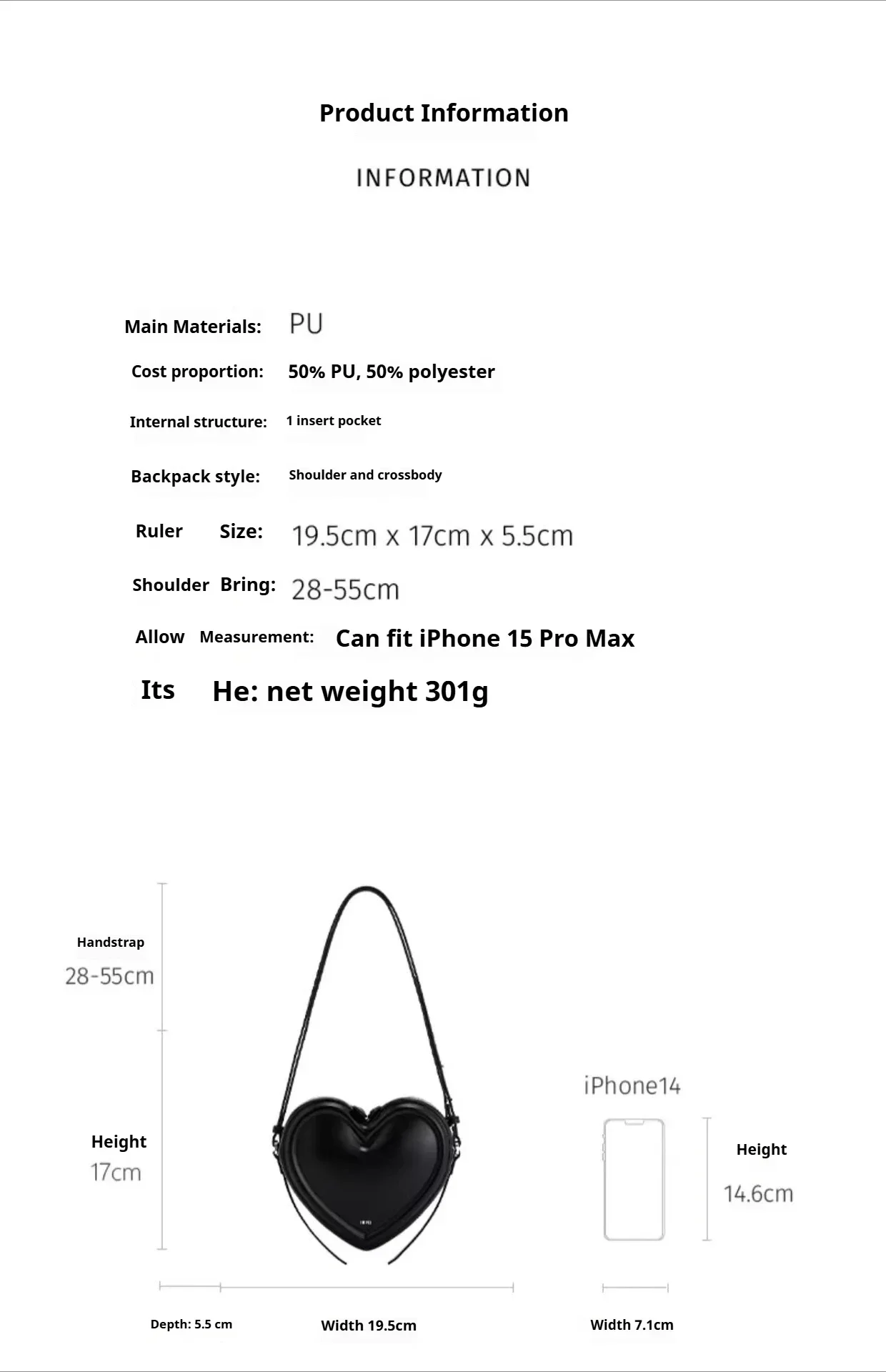 JW PEI Arlene Heart Shape Shoulder Bag Women,3D Love Design Niche Crossbody Purse,Commuting Underarm Bag Valentine's Day Gifts