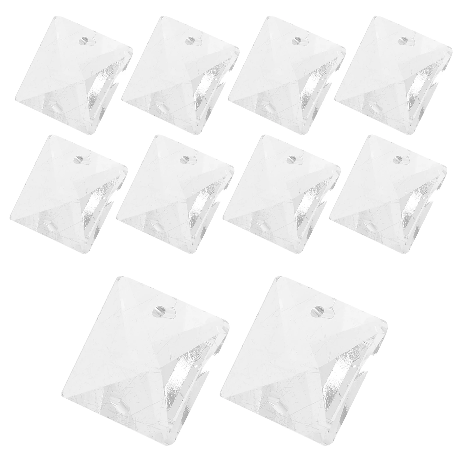 

10PCS Crystal Beads Clear Teardrop Pendants Lamp Hanging Acrylic Prisms Ch Parts Wedding Curtains naments DIY Home