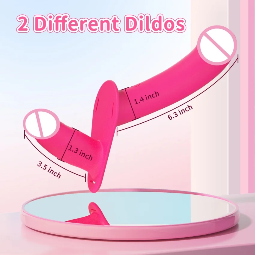 Double Penis Vibrator Dual Ended Strap on Elastic Harness Belt Strap On Dildo Adult Sex Toys for Woman Couples Anal Soft Dildos view 5