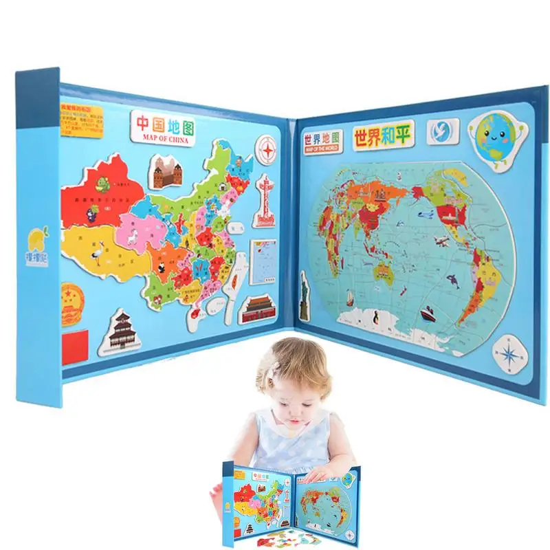 

Карта мира головоломка для детей образовательная география искусственная деревянная головоломка мир и китайская карта головоломка игрушка Рождество
