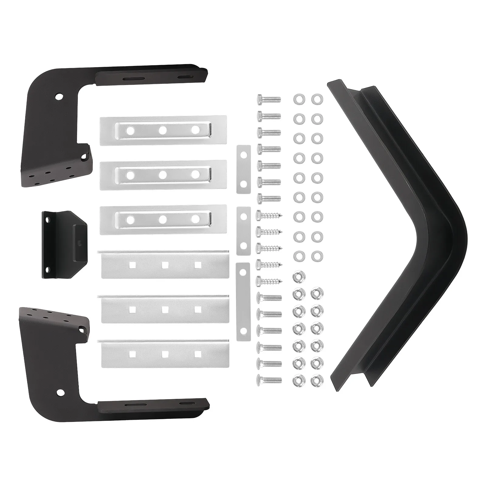 Steel 54" Passenger Running Board Mounting Bracket Kit for Ram ProMaster 2014-Present