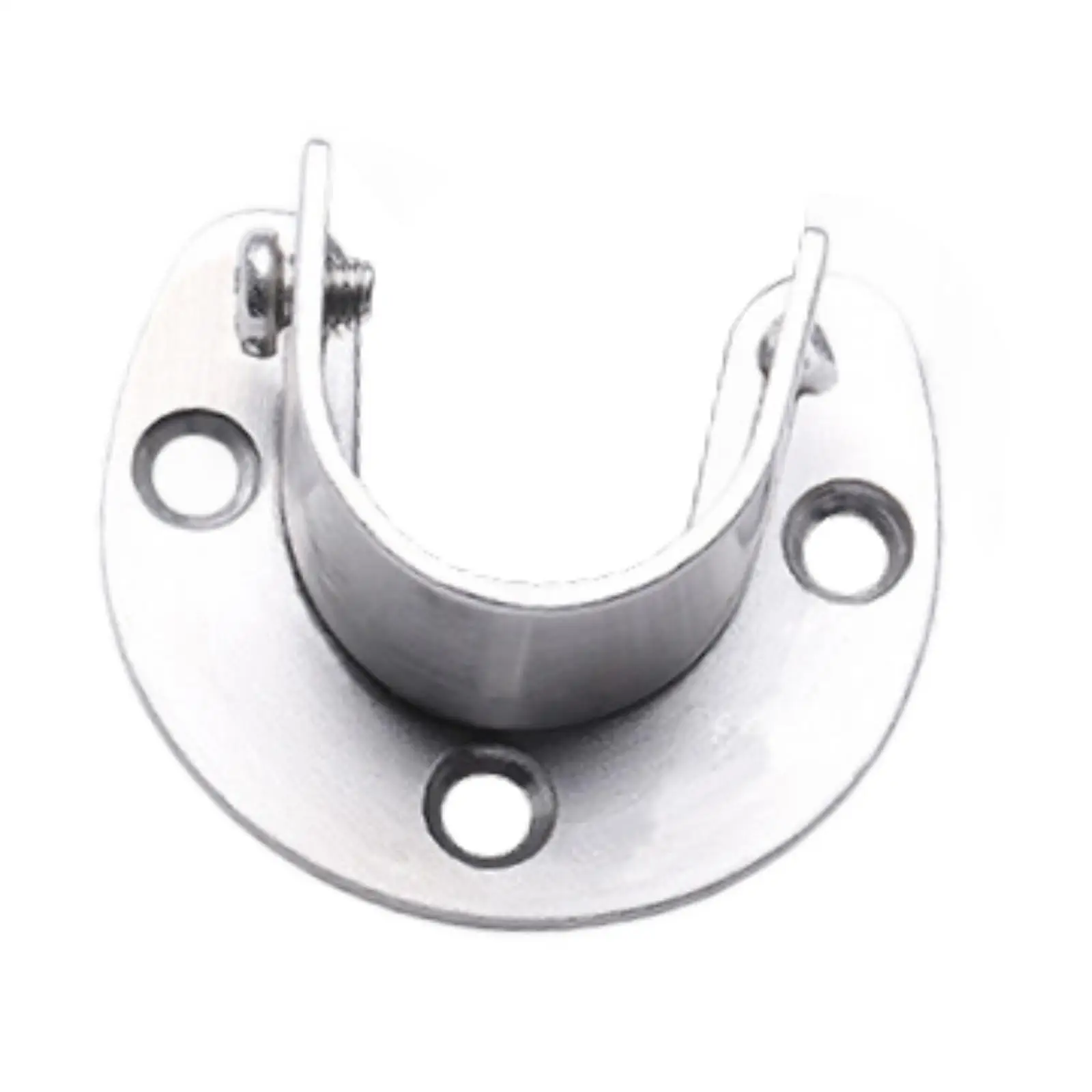 Closet Rod Holder Steel Socket U Shaped Bracket Heavy Duty End Support for Wardrobe Storage Room