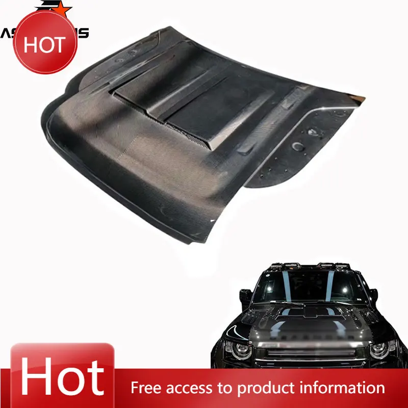 

Крышка капота для Range Rover Defender Капот из углеродного волокна 90/100 сотовый дизайн