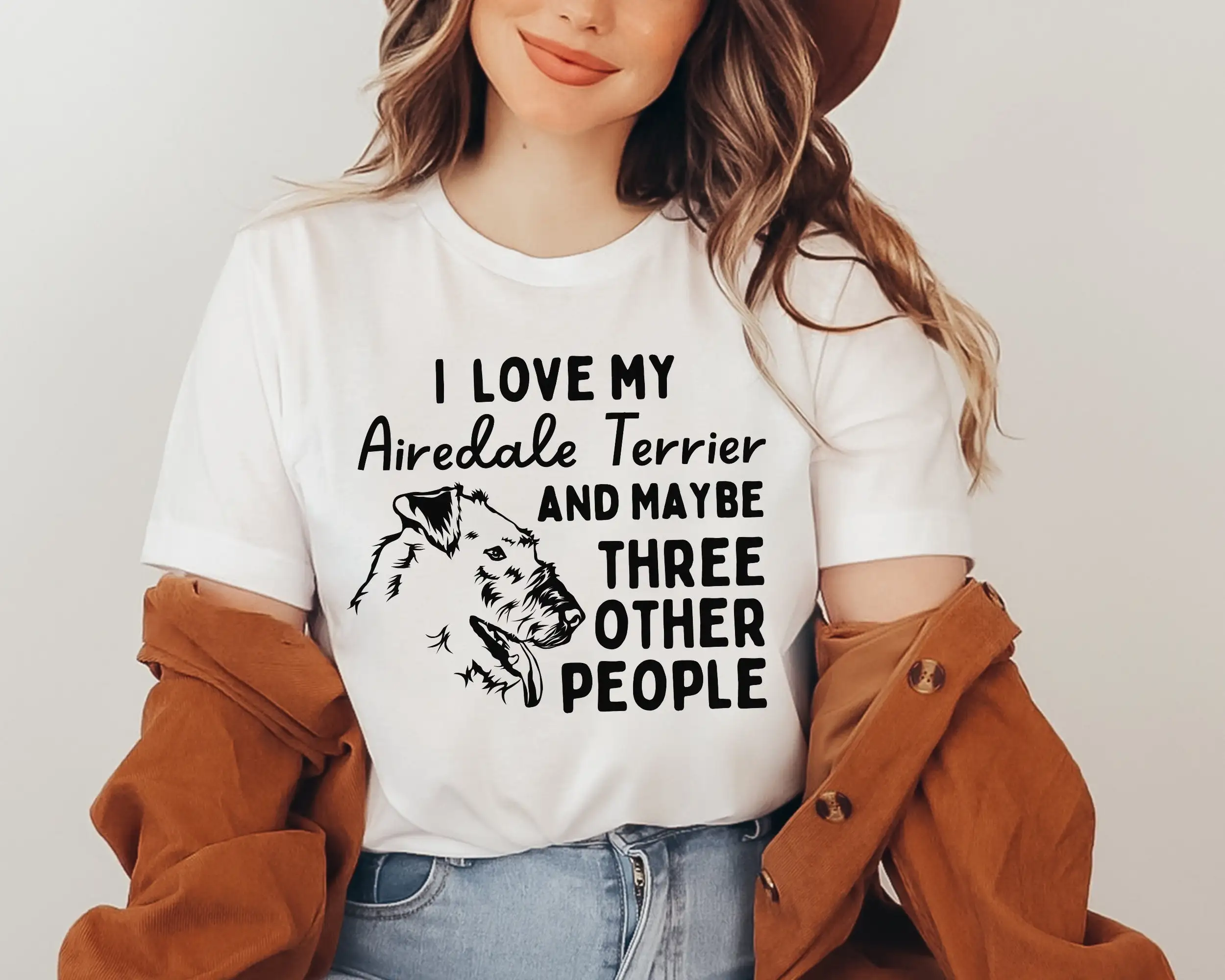 Airedale Terrier T Shirt Mom S Dog