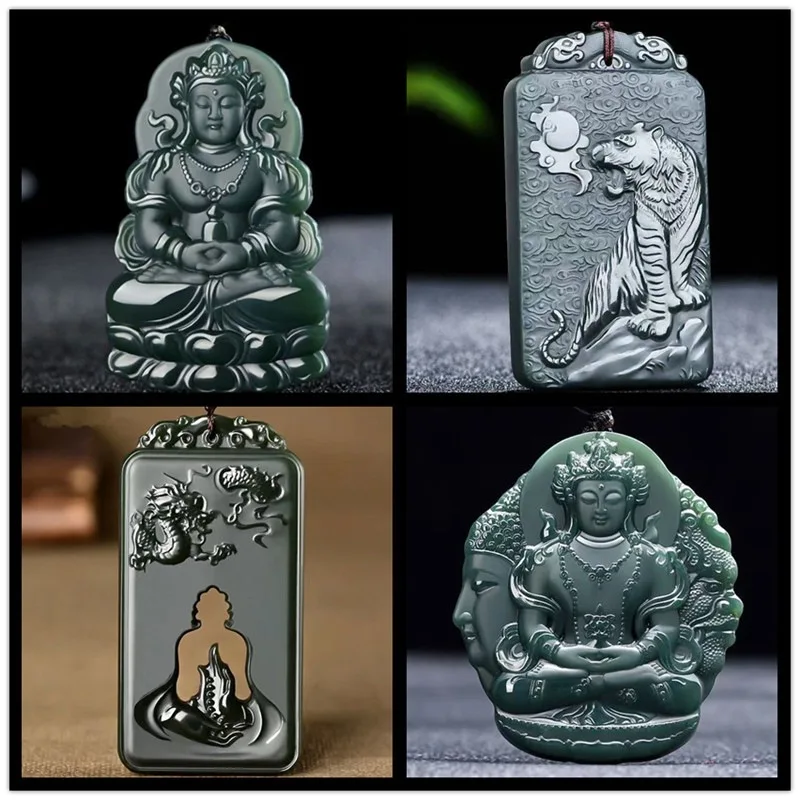 

Высококачественный кулон из нефрита Хотан. Легкий роскошный кулон из сапфирового нефрита. Привлечение богатства и стабилизация энергии магнитного поля.