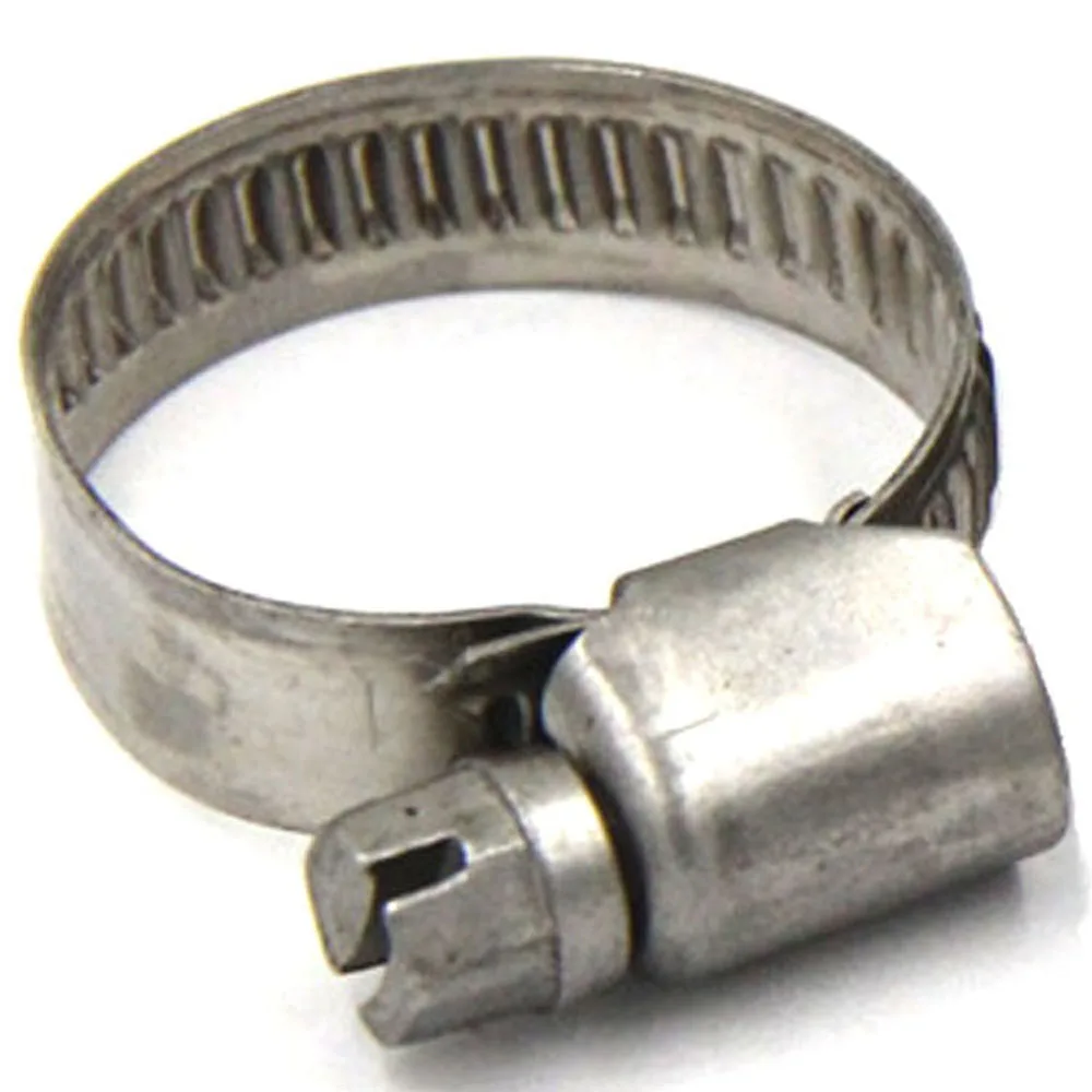 5pcs/bag 9mm Wide 304 Stainless Steel Screws With Hose Clamp Automotive Fuel Hose Clamp Pipe Clamp Worm Gear Hose Clamp