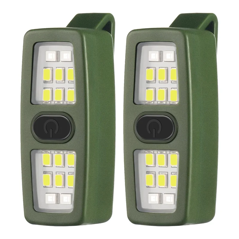 A73E-Running Clip Lights Small Rechargeable LED Flashlight, Gift For Runners, Safety Bike Lights For Dog Walking At Night