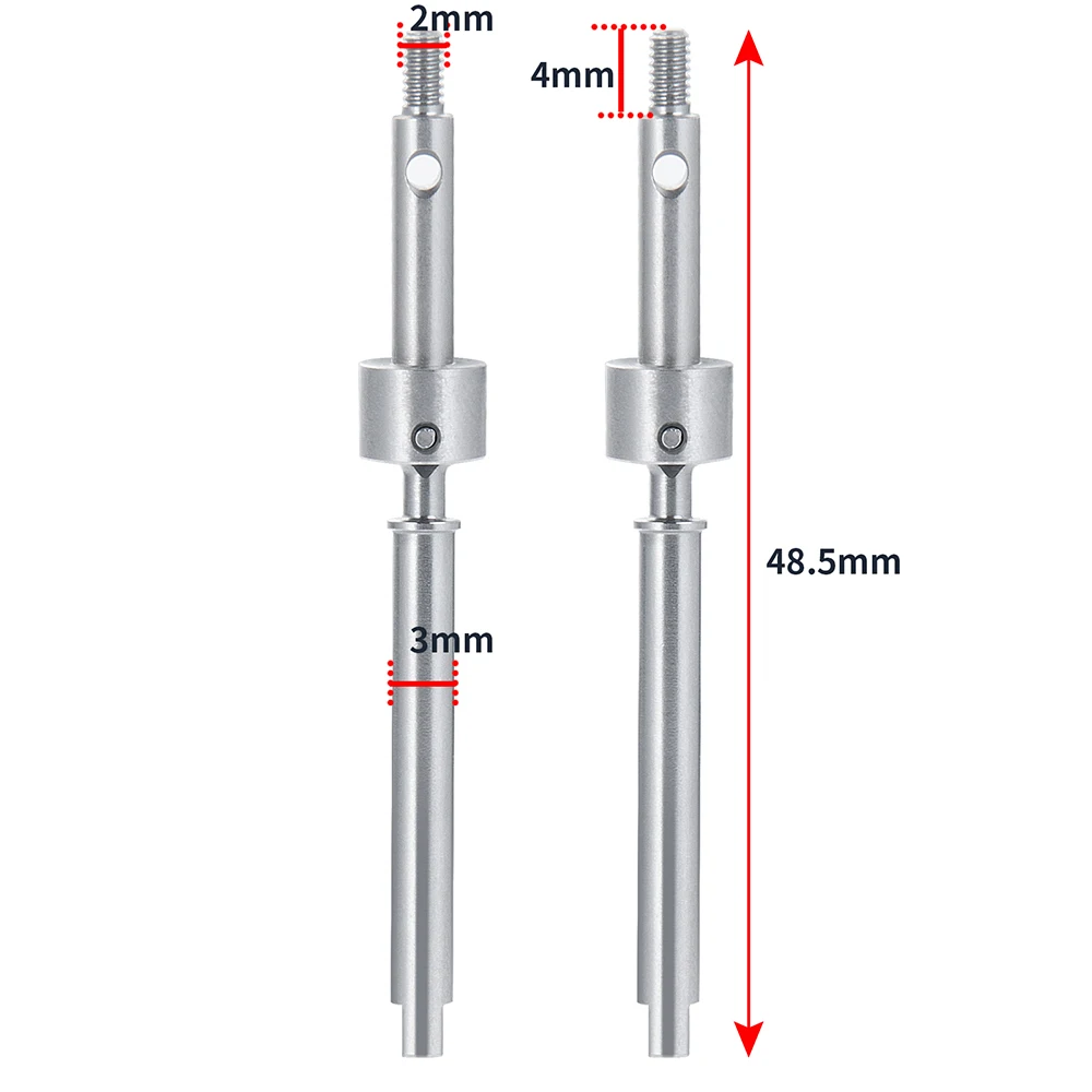 YEAHRUN Front CVD Drive Shaft Axle for 1/24 RC Crawler Axial SCX24 90081 AXI00001 AXI00002 AXI00004 AXI00005 AXI00006 Parts