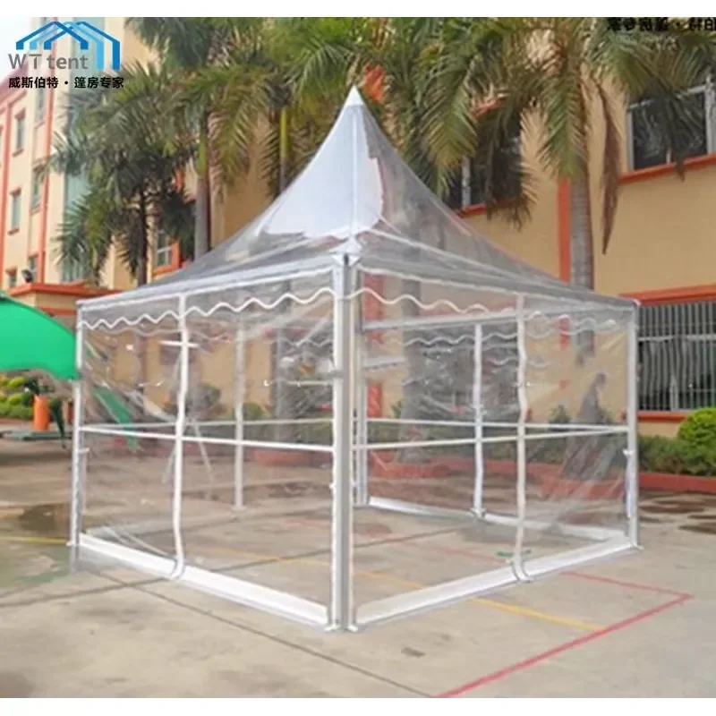 for 3x3m 4x4m 5x5m 6x6m Aluminum Transparent Frame Marquee Pagoda Tent