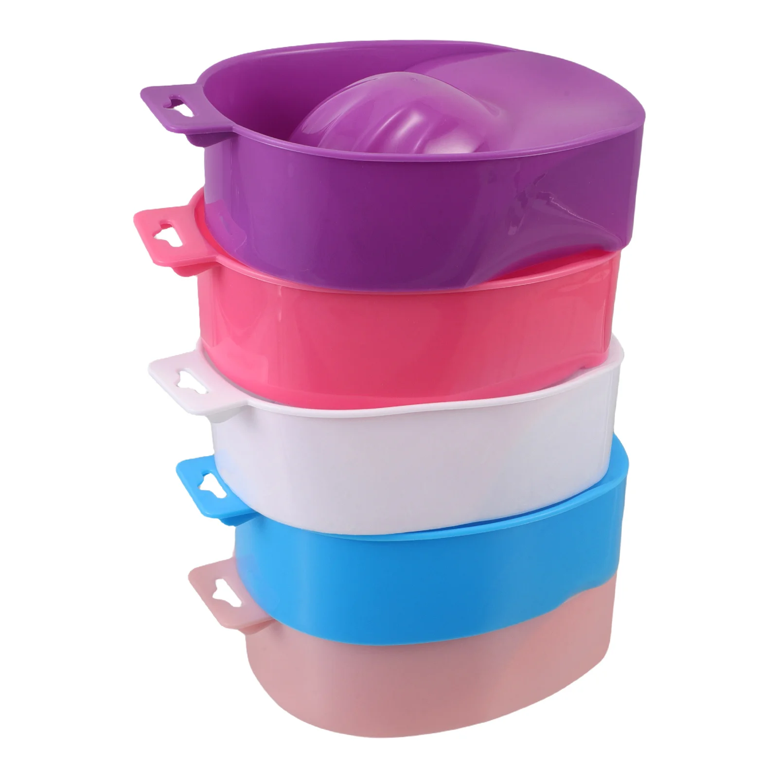 5 قطعة مسمار تمرغ السلطانية مريح واسعة الفم مانيكير حوض نقع قبالة إزالة طلاء الأظافر السلطانية سبا مانيكير حوض سبا السلطانيات