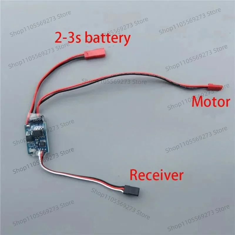 Bidirectional 5A Brushed ESC 2S-3S Lithium Battery Motor Controller for RC Boat Car