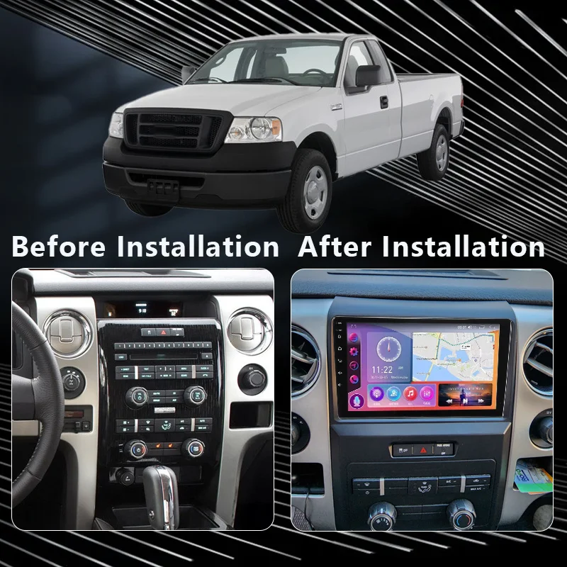 QSZN For Ford F150 2008 - 2014 Raptor LHD HIGH-END Car Radio Multimedia Video Player GPS 4G Carplay Android 12 Autoradio 2K QLED