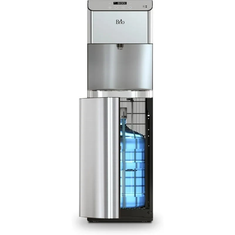 Brio Moderna Bottom Load Water Cooler Dispenser - Tri-Temp,Adjustable Temperature,Self-Cleaning,Touch Dispense,Child Safety Lock