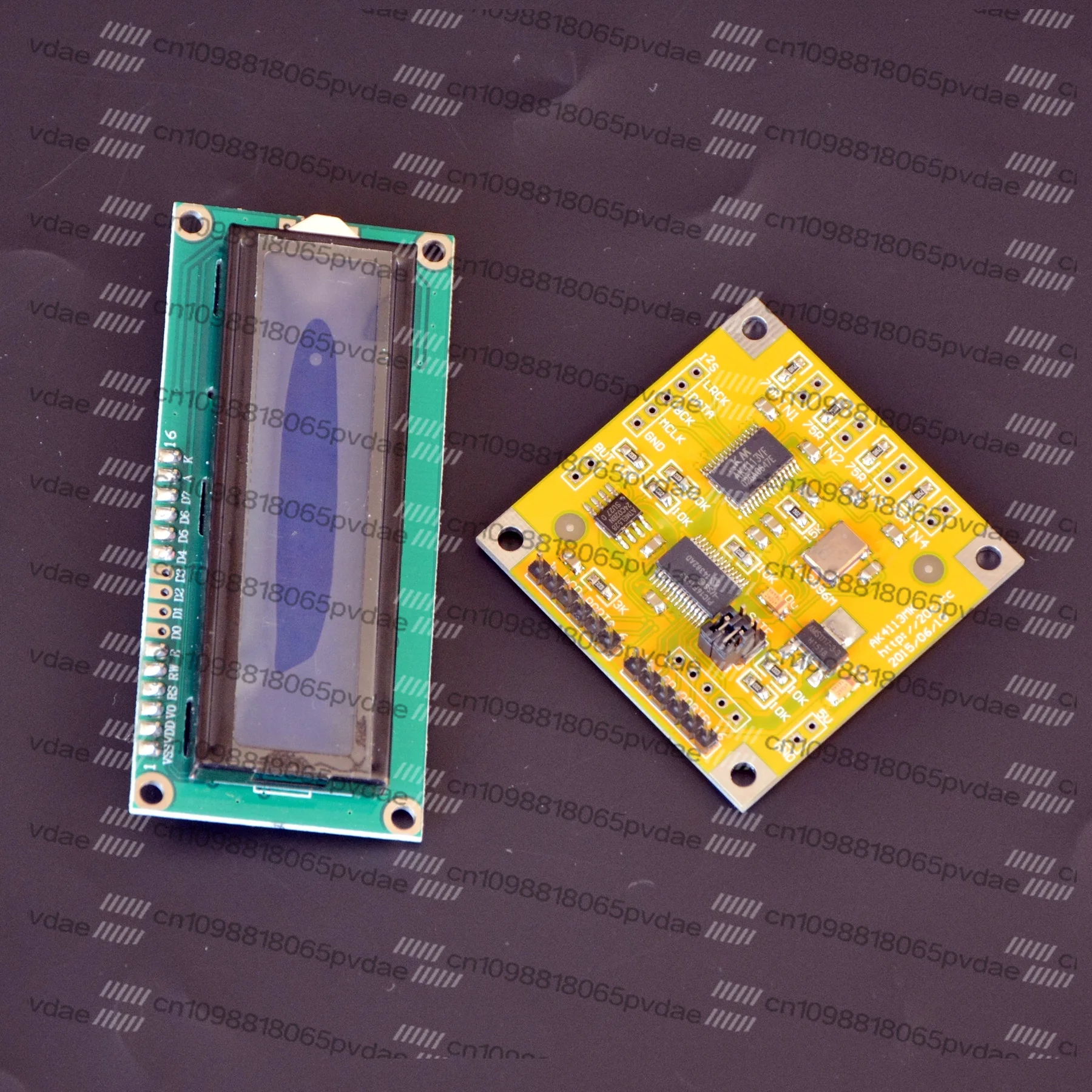AK4113 Digital Receiver Board, SPDIF to I2S, Soft Control LCD Sampling Rate Indicator, Super WM8805