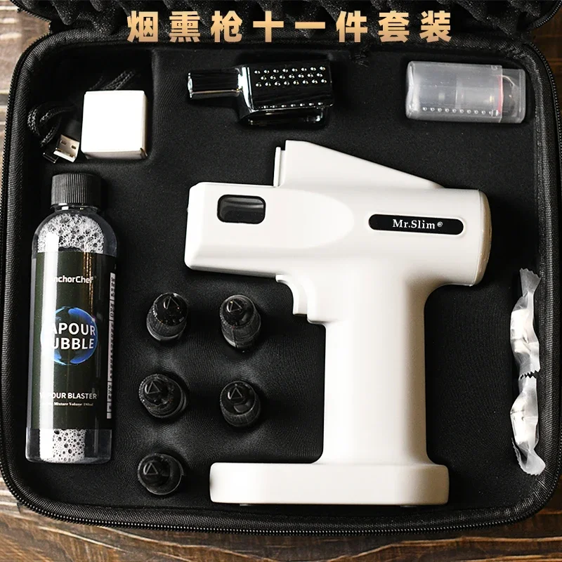 Bar Wine Mixer Cocktail Smoked Bubble Gun Smoke Making Machine Smoke Gun Molecular Cuisine Coffee Bubble Machine