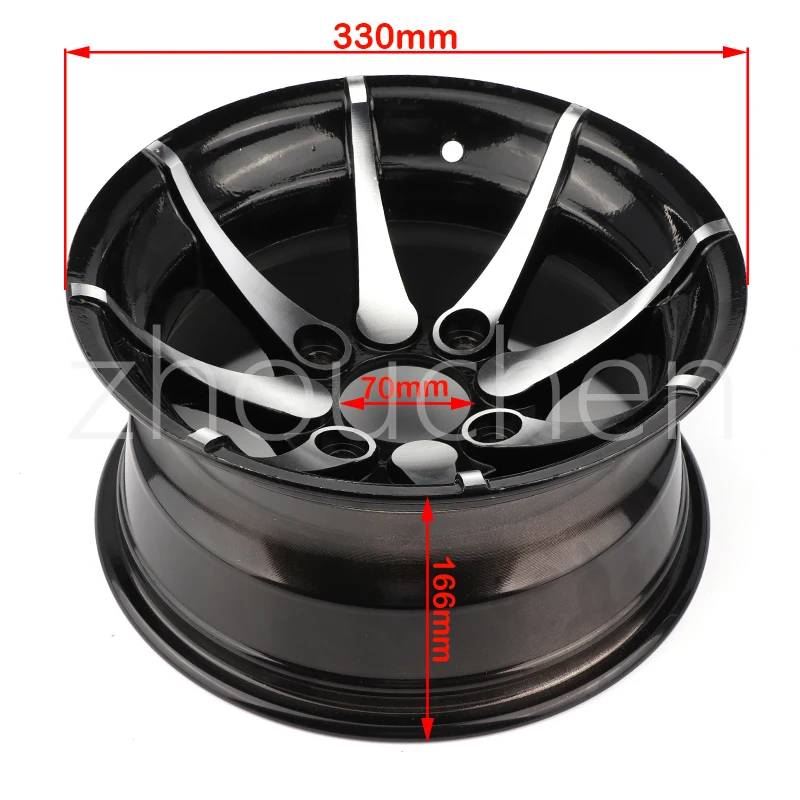 12 inch aluminum alloy front and rear wheels suitable for ATV QUAD off-road vehicle, kart, golf cart, 150cc, 200cc, 250cc