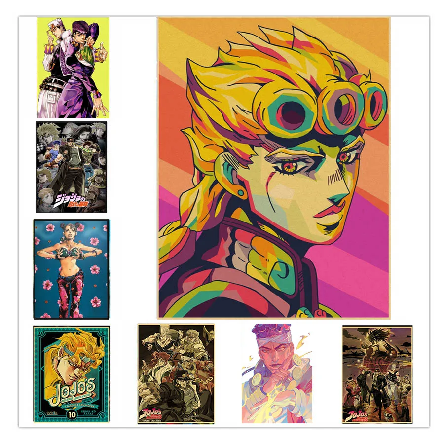 Anime Diamond Painting Jojo's Bizarre Adventure Embroidery Cross Stitch Jojo Pictures of Rhinestone Mosaic Home Decor