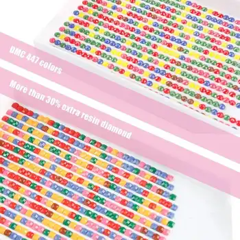 DIY夢幻風景花卉仙境鑽石畫組仙塵方形樹脂AB手工馬賽克鑽石鑽刺繡 8 最佳銷售 花卉鑽石畫 - №4