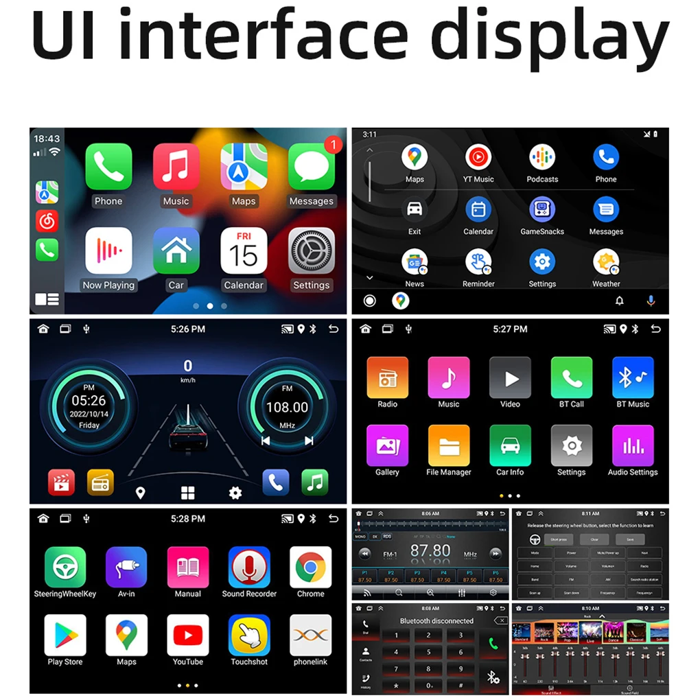 Multimedia Entertainment Car Audio System GPS Navigation WiFi Connection MIRROR LINK WiFi Car Radio