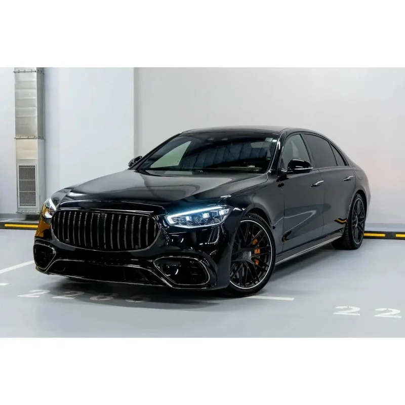

2025 Newest Bodykit W223 2020+ Upgr to S63 Style Facelift Car Top Modification Bumper Diffuser