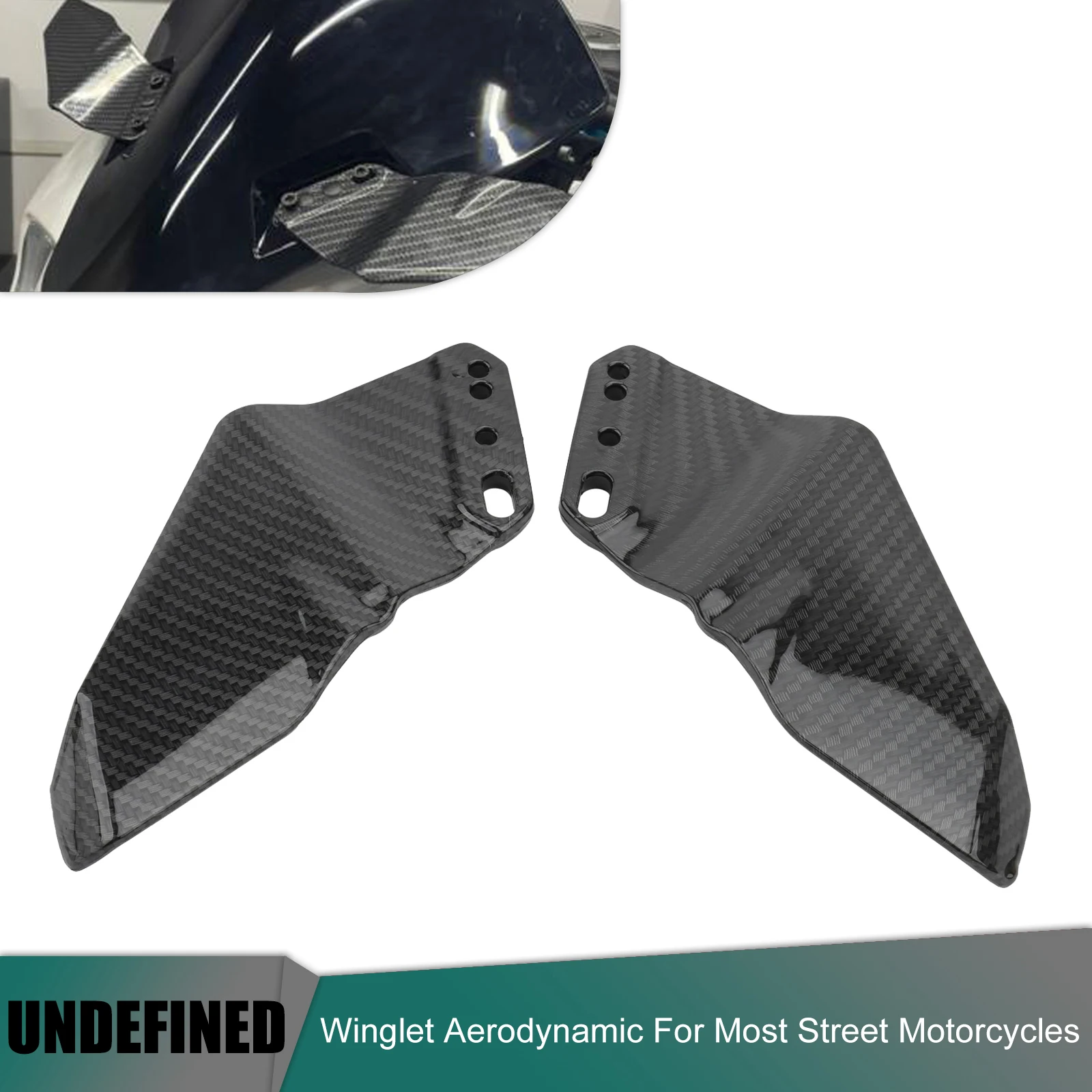 

Motorcycle Front Winglet Aerodynamic Universal ABS Wing Kit Spoiler For Honda CBR600RR Ducati 1199 Suzuki GSX-R600 Yamaha YZF-R1