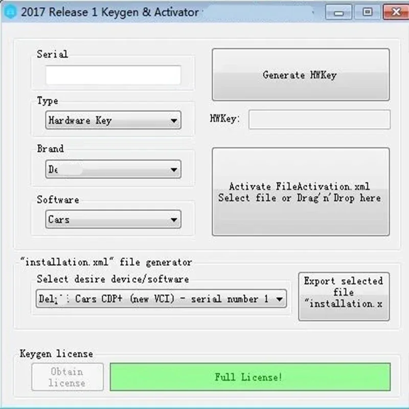 Hot sell Delphis 2017.R3 with Keygen for Del-phi Diagnostic Software with for Cars Trucks DS150E multilanguage sofware download