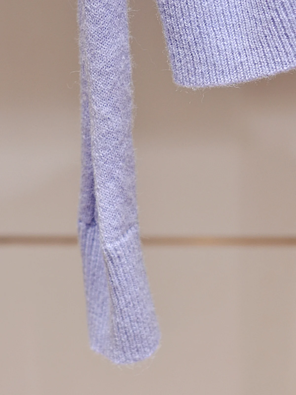 Small Fraance Sle Damen-Strickpullover, bestickt, lang, Sve-Puppenkragen, lila Twist-Strickwaren, damenhafter Pendler