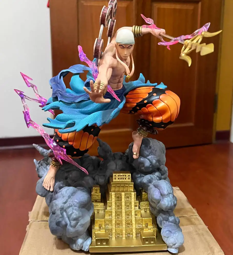 

JT One Piece God Enel Figurine Logia Type Resonance Boxed Anime Statue Model Collectible Figure For Anime Fans Desktop Display