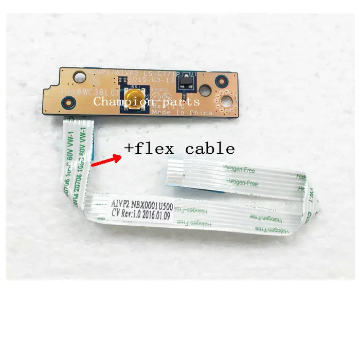 

MLLSE AVAILABLE FOR LENOVO IdeaPad 100-15IBY 100-114IBY B50-10 AIVP1 / AIVP2 LS-C771P POWER BUTTON SWITCH BOARD FAST SHIPPING
